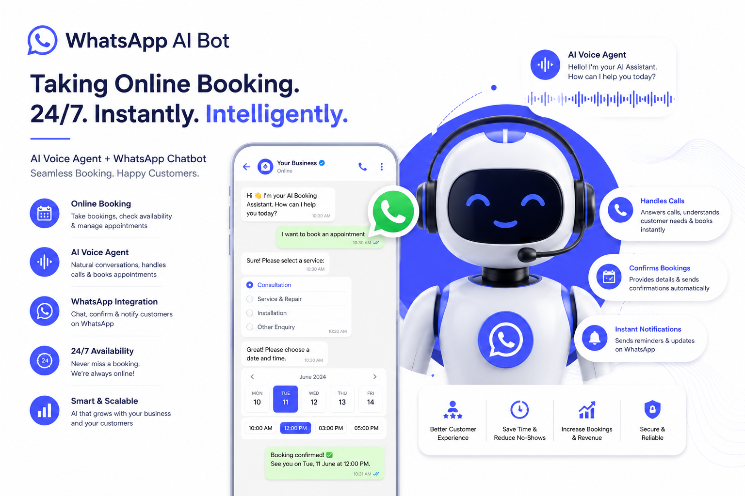 24Recept - WhatsApp & Voice Booking Bot